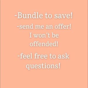 Bundle to save! Send me an offer!